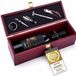 Set de vin - 6 pièces - Coffret en bois avec doublure en velours - Service à vin