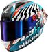 Shark Aeron GP FIM 2 Speed Fancy Carbon Helm - Koolstof/Wit/Blauw - Maat M