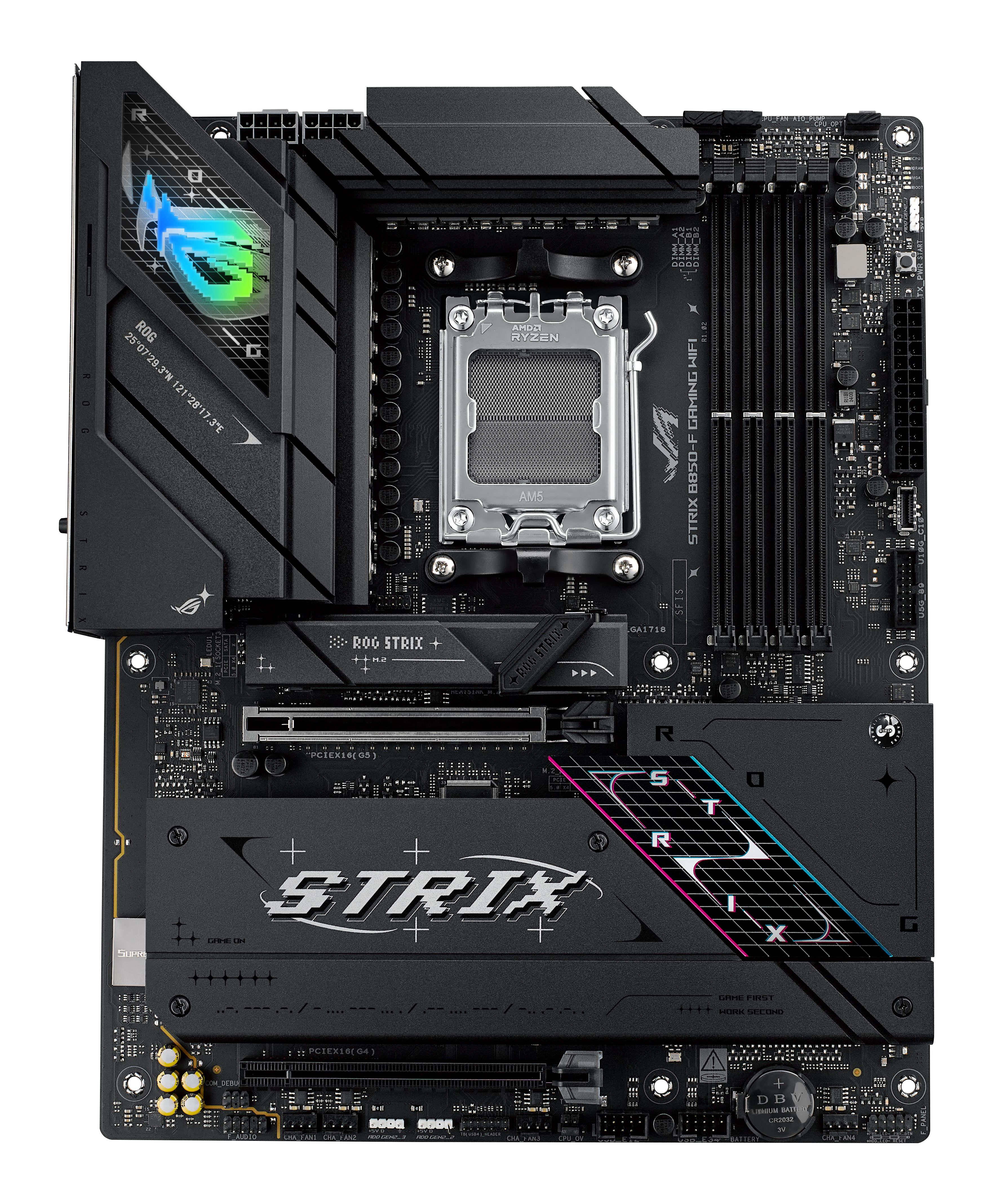 ASUS ROG STRIX B850-F GAMING WIFI - ATX - Socket AM5 - DDR5 - Wi-Fi 7 - USB4 - Realtek 5G LAN
