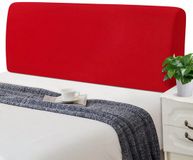 Merkloos / Sans marque Wan GmbH Rekbare Hoofdbord Overtrek - Universele, Elastische Hoes voor Dubbel Bed (120-140cm) - Rood