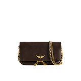 Zadig & Voltaire Sac bandoulière 'ROCK' brun foncé