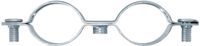 fischer Schroefafstandsklem metaal dubbel AMD 24-27, grijs, 25 stuks