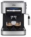 Merkloos Espressomachine - RVS - 20 bar - Dubbele uitgang - 1,6 L - Kopjeswarmer