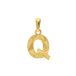 Lucardi Dames 14 karaat geelgouden letterhanger - Q
