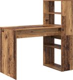 vidaXL Bureau Oud Hout Bewerkt Hout 113 x 54 x 120 cm