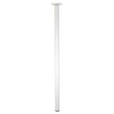 Wagner 12167001 Meubelpoot/tafelpoot/meubelvoet Classic Retro - Ø 30 x 700 mm, geïntegreerde schroefplaat 60 x 60 mm, binnenschroefdraad Ø 10 mm, staal gepoedercoat wit