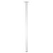 Wagner 12167001 Meubelpoot/tafelpoot/meubelvoet Classic Retro - Ø 30 x 700 mm, geïntegreerde schroefplaat 60 x 60 mm, binnenschroefdraad Ø 10 mm, staal gepoedercoat wit