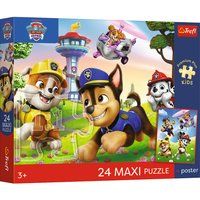 Trefl – Paw Patrol, Een leuke wandeling – Maxi-puzzel met 24 stukken