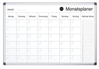 Bi-Office Maya magnetische maandplanner zwart & wit 60x40cm