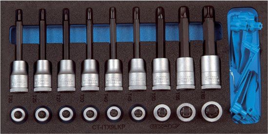 Gedore Doppenset 1/2" Torx kort/lang