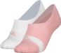 Chaussettes femme sans marque, lot de 2, confortables avec antidérapant, rose/blanc