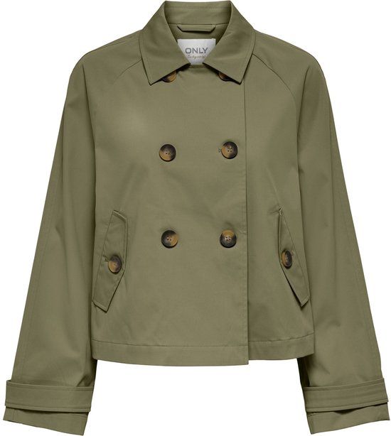 ONLY ONLAPRIL Short Trenchcoat - Women's - Aloe - Size L