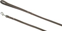 JACK AND VANILLA Gevet Lederen Hondenriem / Hondenlijn - Grijs - Breedte 1 cm - Lengte 120 cm