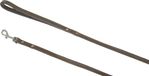 JACK AND VANILLA Gevet Lederen Hondenriem / Hondenlijn - Grijs - Breedte 1 cm - Lengte 120 cm