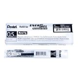 Pentel 0,5 mm EnerGel permanente inkt vervangende cartridges, zwart (12 stuks navulling)