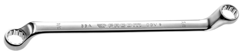 Facom dubbelgebogen 12-kant ringsleutel 11/32x13/32