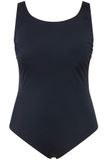Ulla Popken Maillot de Bain, Doublure Extra Douce, Fronces Latérales Maillot de bain une pièce Femme