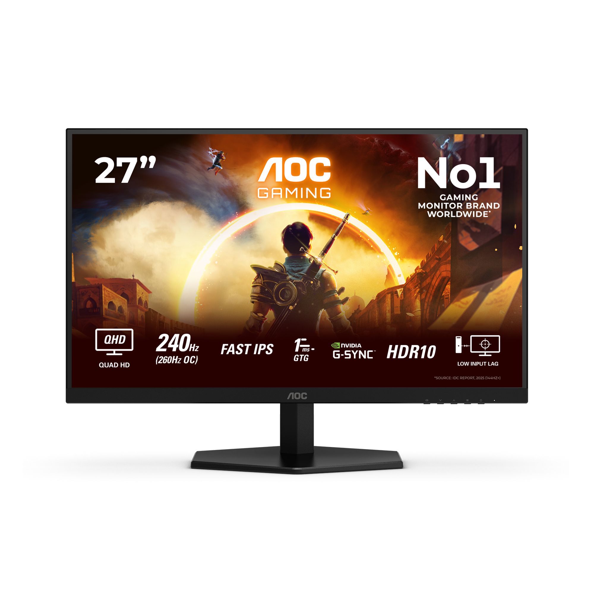 AOC Q27G42ZE 27" Wide Quad HD 240Hz Gaming Monitor - Black