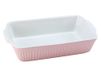 CreaTable Ovenschaal rechthoekig, aardewerk, ovenbestendig tot 250°C, vaatwasmachinebestendig, rosé, 33055, 34 x 20 x 5,5 cm