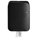 QuartzLine Quartz Poetsrol Dispenser 441154 - Midirol Houder - keuken - zwart - kunstof