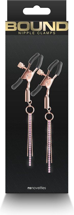 Bound Nipple Clamps D3 - Rose Gold - Metaal - Verstelbaar