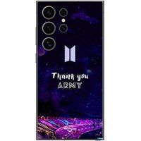 Maniacase Etui Samsung Galaxy S24 Ultra BTS leger groep BTS koning van K-pop
