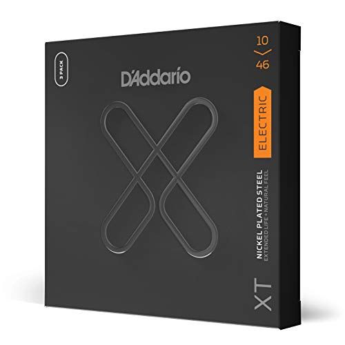D'Addario XTE1046 - XT Elektrische Gitaarsnaren - 10-46 - 3 Sets