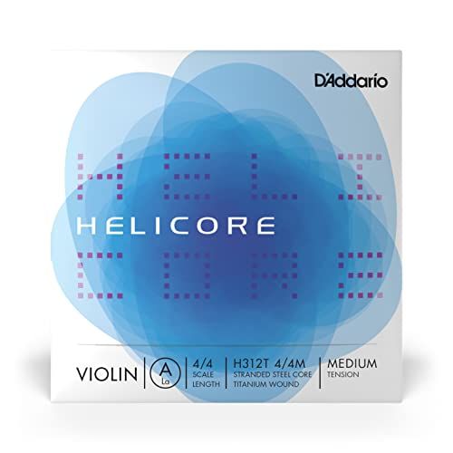 D'Addario Helicore Viola String - A - Titanium - 4/4 - Medium