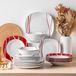 Vajilla 48 piezas Porcelana Rojo
