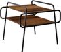 vidaXL Salontafel Oud hout 50 x 50 x 51 cm Bewerkt hout