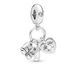 Pandora Moments Dames Bedel Zilver - WitZilverkleurig