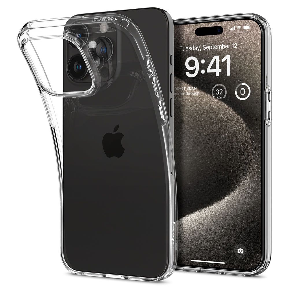 Spigen Liquid Crystal Case for iPhone 15 Pro Max - Transparent