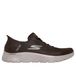 Skechers Go Walk Flex Chaussures sans lacets Marron EU 42 1/2 Homme