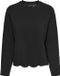 Only T-shirt Onllania L/s Lace Top Cs Jrs 15384513 Black Dames Maat - XL