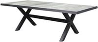 AVH-Collectie Nancy New Delhi dining tuinset 6-persoons aluminium antraciet