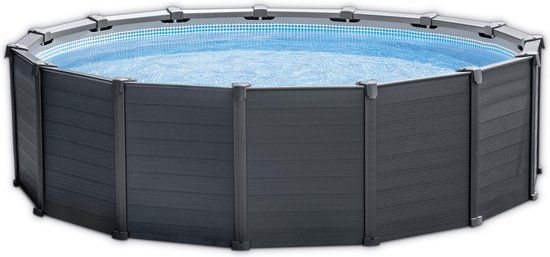 Intex Zwembadset Graphite Panel Bovengronds 478x124 cm