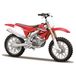 May Bburago Honda CRF450 Motorbike - ongelooflijk gedetailleerd gegoten replica verzamelmodel - schaal 1:18, rood