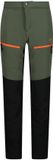 CMP Kinderbroeken, 3 jaar, polyester, met stretch, lange broek, zijzakken, herfst/winter 2025, regular fit, heren, oliegroen, colorblock, regular waist, outdoormode