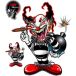 Lethal Threat Bomb Clown autocollant moto Lt88719