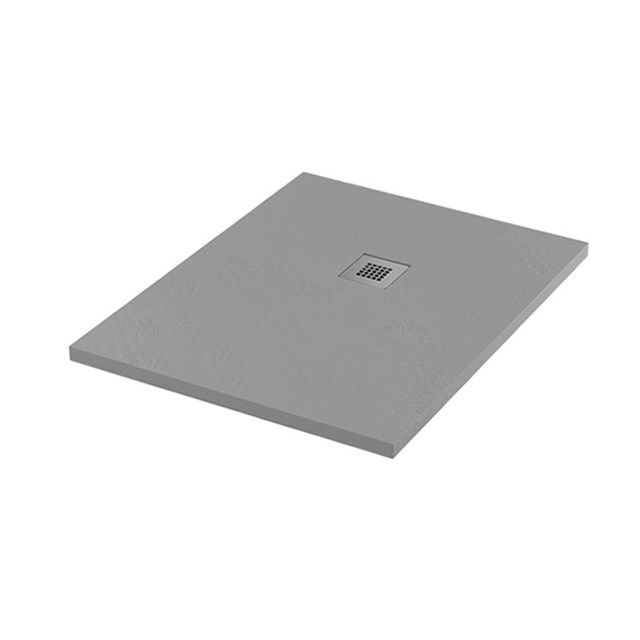 Maxaro Douchebak 100x80 cm Rechthoek Mineraalmarmer Grijs