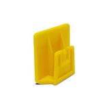 4R Quattroerre.it 1689M M.go teletolclip afneembaar bevestigingssysteem, 3 x 3 cm, geel