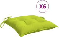 vidaXL Palletkussens - 2 stuks - 50x50x7 cm - Oxford stof - Felgroen