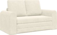 vidaXL Slaapbank Crème Fluweel 148 x 71 x 83 cm
