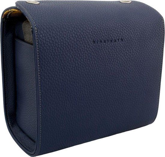 Gariz CB-NMCSNV Synthetic Leather Small Navy Schoudertas