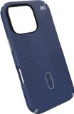 Speck iPhone 16 Pro hoesje MagSafe en ClickLock, Slank telefoonhoesje iPhone 16 Pro - iPhone 16 Pro telefoonhoesje - Presidio2 grip, blauw/grijs (Coastal Blue/Dust Grey)