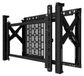 B-TECH Kit de fixation (montage murale) - pour écran plat - extensible, avec rangement mural - verrouillable - noir - taille d'écran : jusqu'à 190,5 cm (jusqu'à 75")