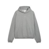 PUMA Fundamentals fleece relaxte basketbalhoodie voor heren XXL, Medium Gray Heather