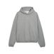 PUMA Fundamentals fleece relaxte basketbalhoodie voor heren XXL, Medium Gray Heather