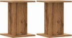 vidaXL Speakerstandaards 2 stuks 30x30x40 cm hout artisanaal eikenkleurig