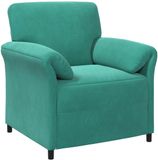 vidaXL 1-Zits Bank Turquoise Fluweel 88 x 83 x 95 cm